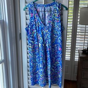 Perfect condition Lilly Pulitzer Sleeveless 100% Pima Cotton Dress Size XS